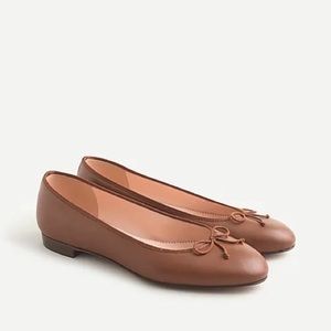 Brown jcrew Kiki classic ballet bow flats. Never worn! 9.5
